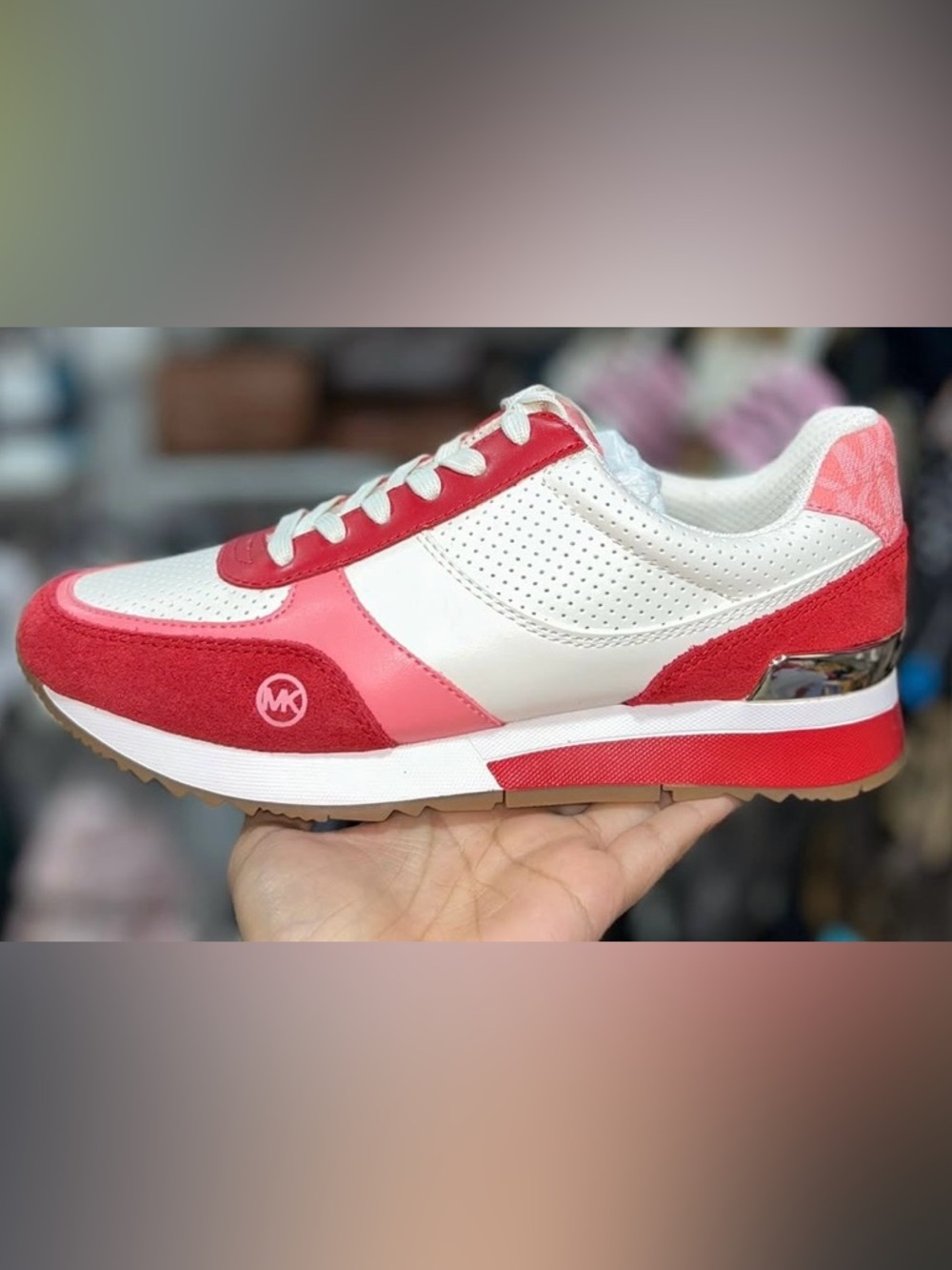Michael Kors Kids Red & Pink Athletic Sneakers